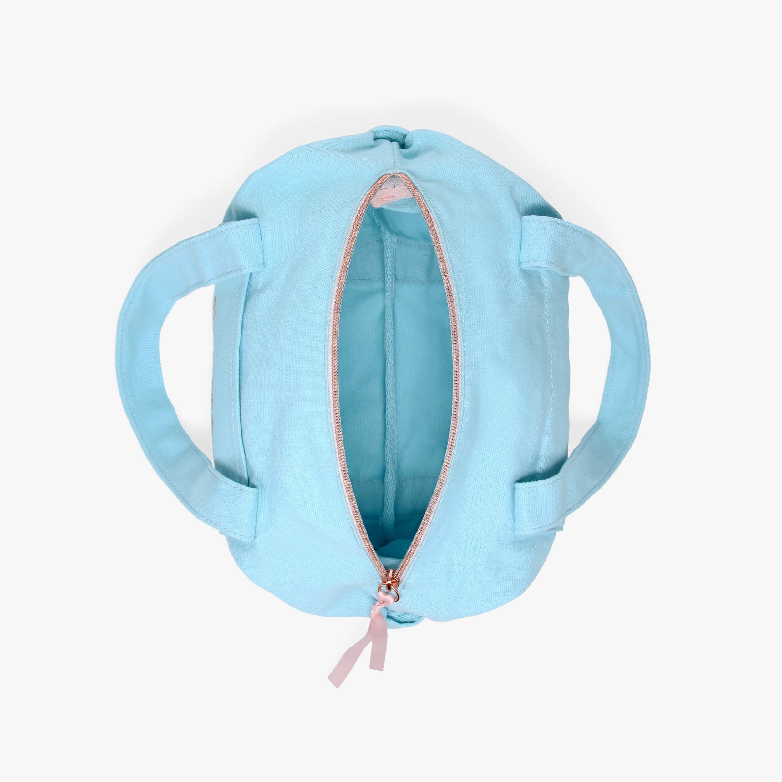 Girls Light Blue Ballet Bag(H 17 x W 25 x D 18 cm)