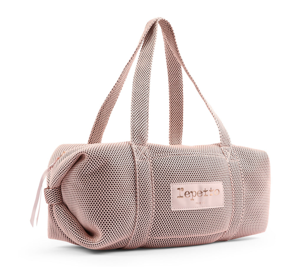 Girls Pink Mesh Duffle Bag