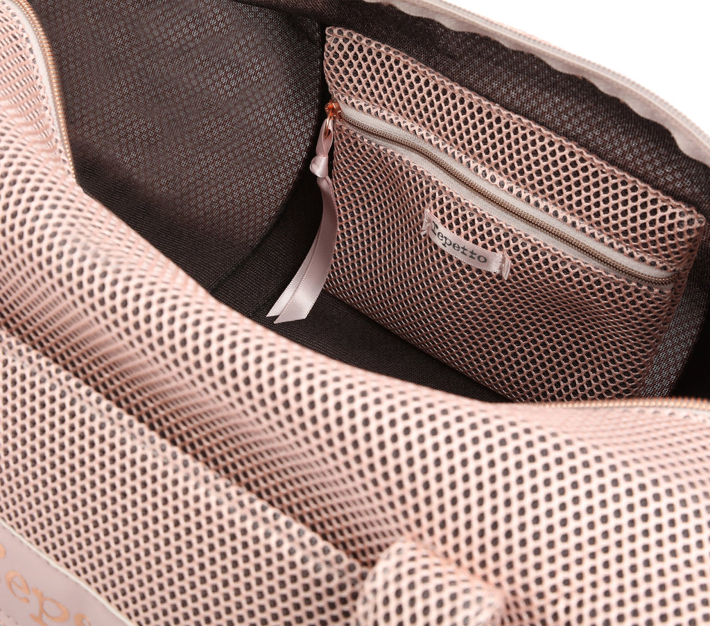 Girls Pink Mesh Duffle Bag