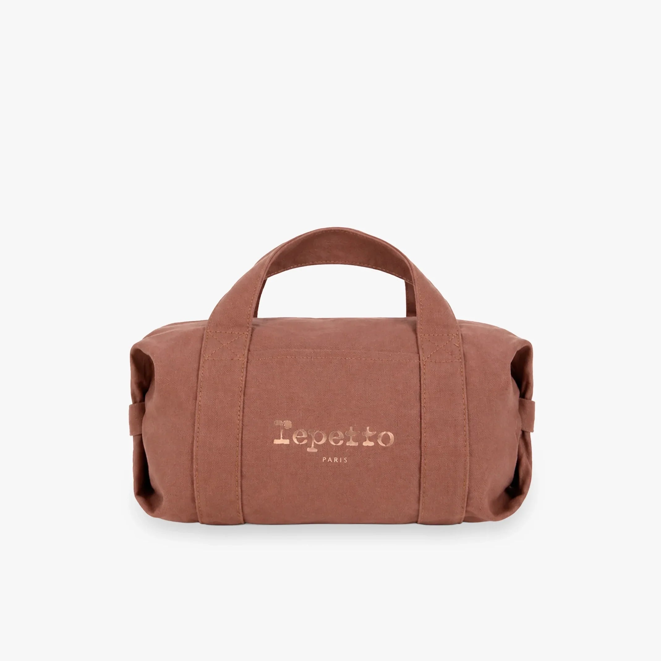 Girls Brown Ballet Bag With Shoulder Strap(M:H18 x W35 x D22 cm)