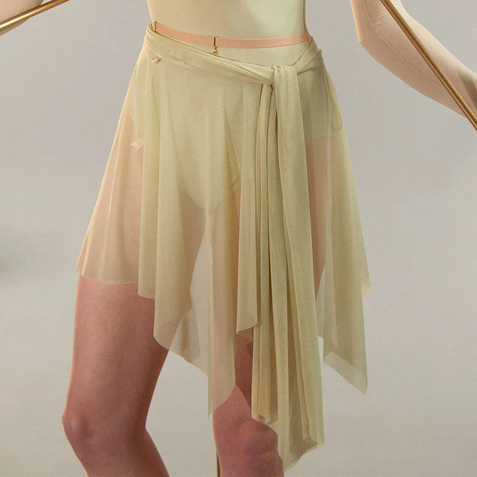 Women Green "BOW" Ballet Skirt(251SK62FT/green tea)