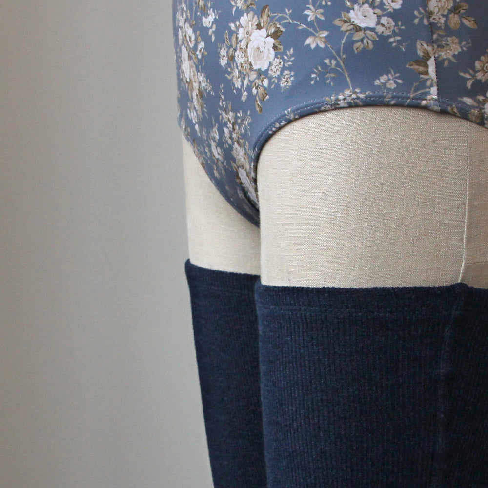 Women Navy Ballet Leg Warmer