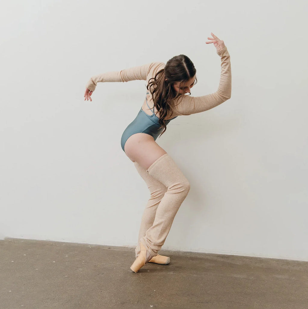 Women Oatmeal Ballet Shoulder Warmers(Biscotti - Natalie Shrug)