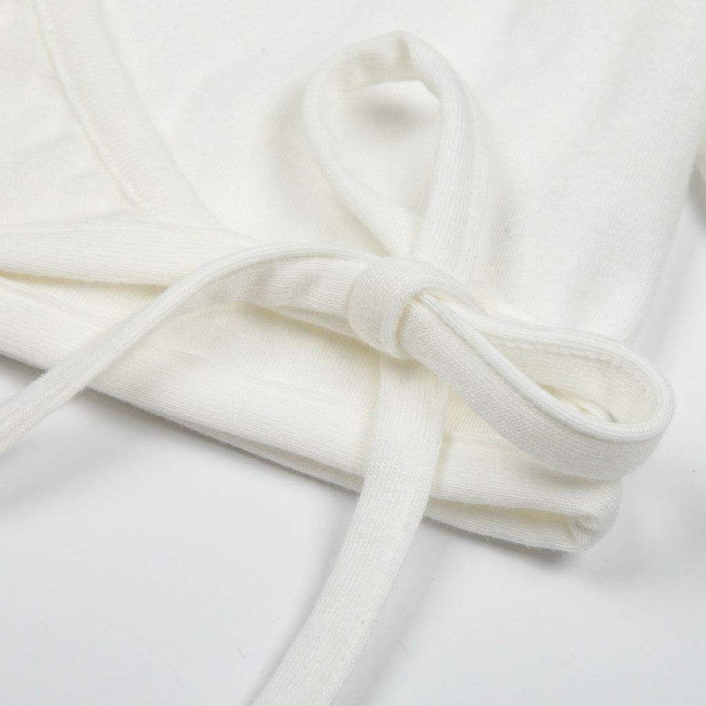 Girls White Ballet Wrap Cardigan