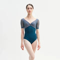Women Peacock Blue "EMERA" Ballet Onesies(CD14092-C5/L62R+L74+TP24+L74 - ZENITH)
