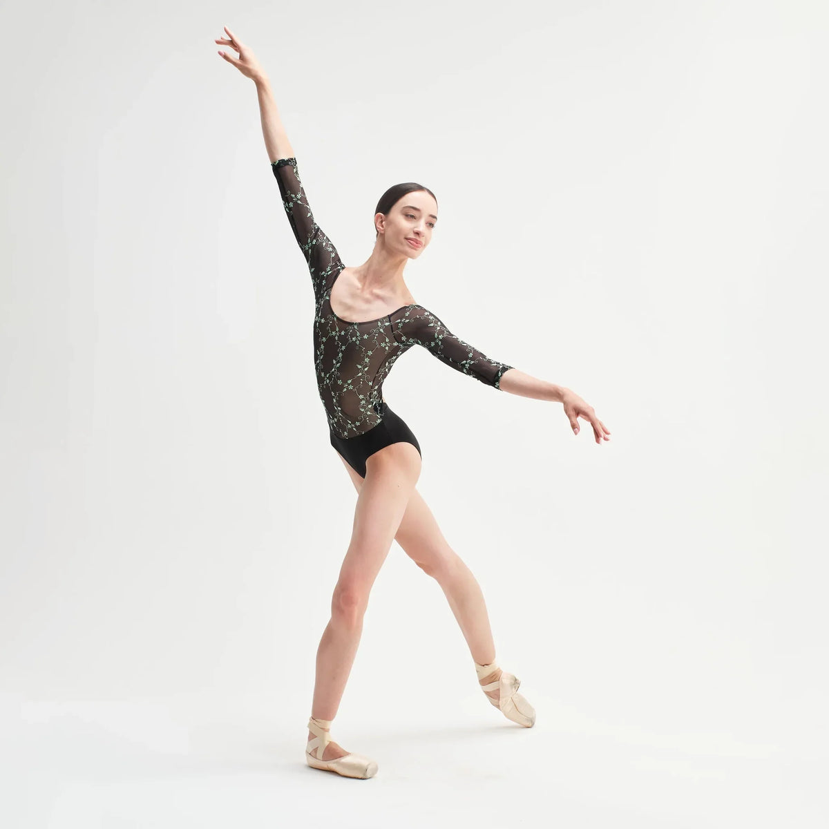 Women Black "TACITA" Ballet Onesies(CD26042-1/L13S+L03+TR20 - Nero)