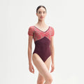 Women Wine Red "Ilizia" Ballet Onesies(CD26065-1/L63r+(L16+TRD17)+TP19)