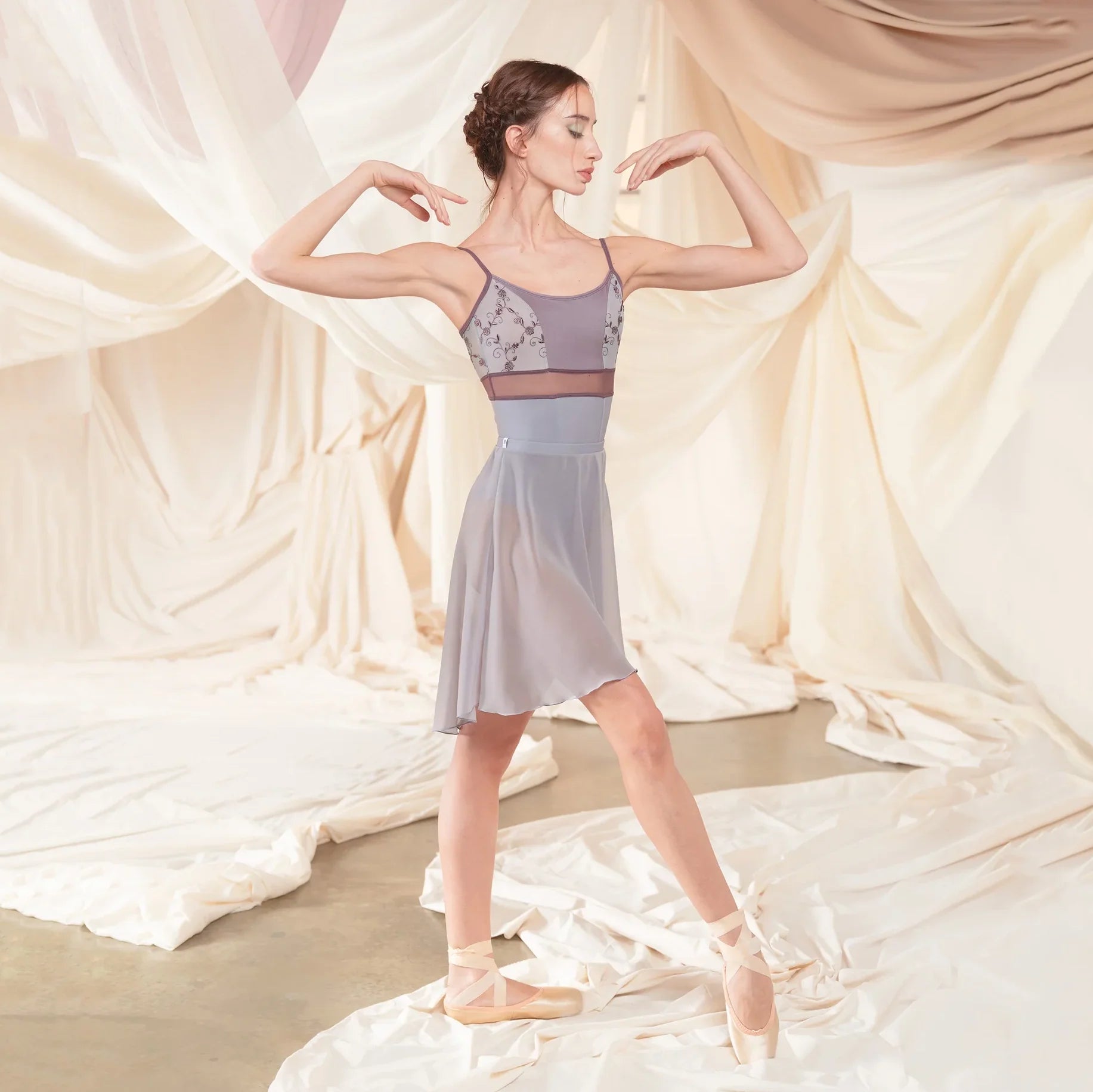 Women Light Blue "BRIGID" Ballet Onesies(CD26113-2/L43+L09+TRD57+L76+TP15)