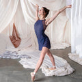 Women Blue "NEFTI" Ballet Onesies(CD26117-3/L71+TRD62+TP23+L71)