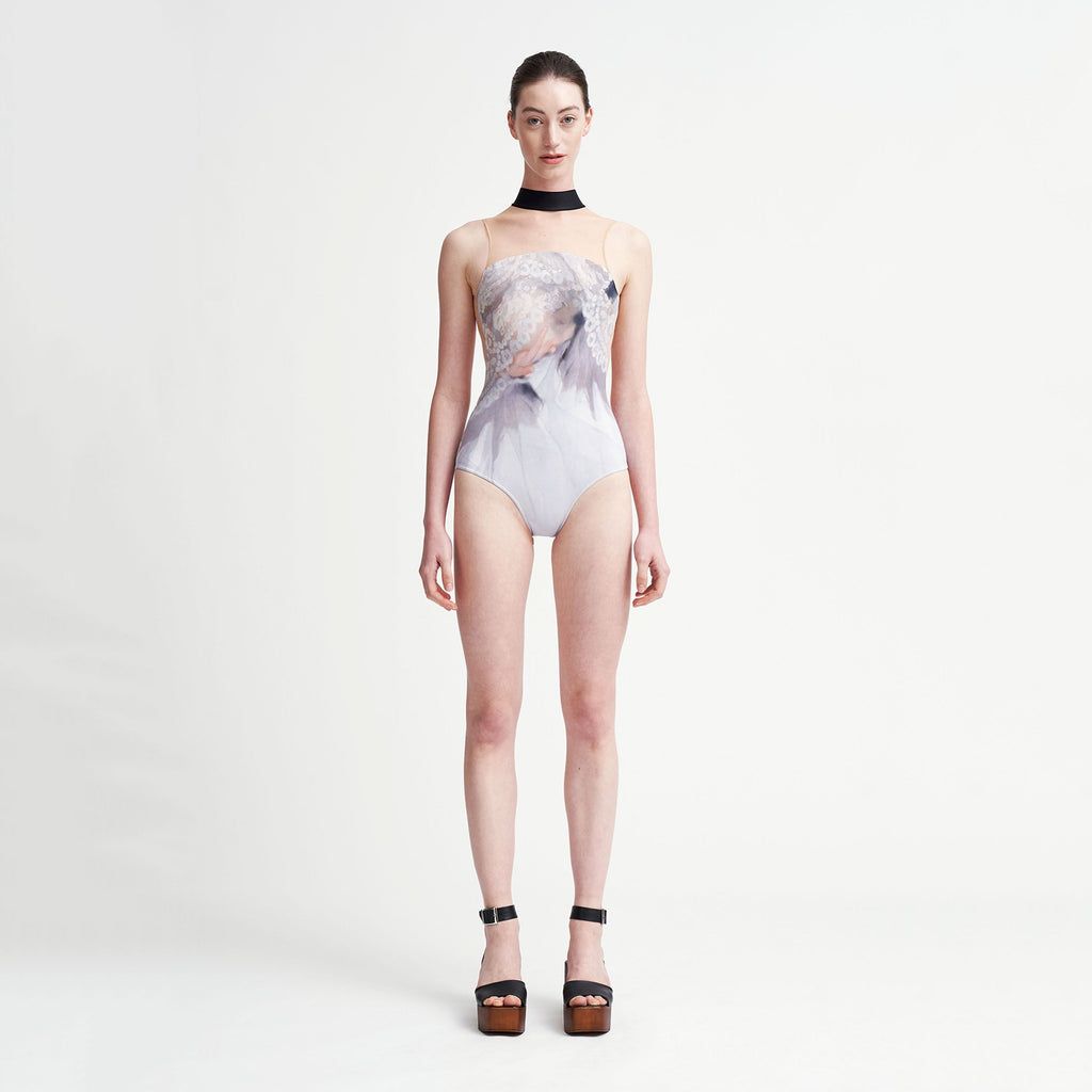 Girls Light Grey Ballet Onesies