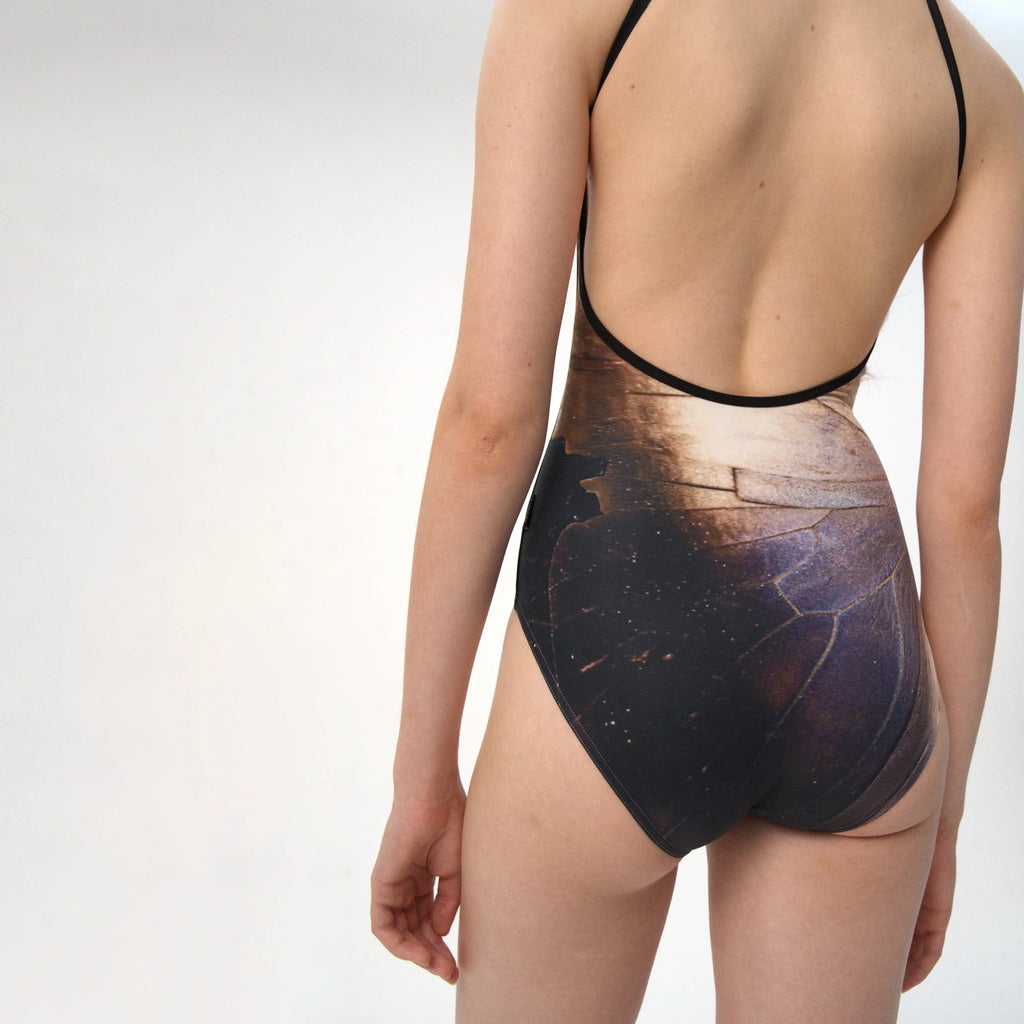 Women Gold Halter Ballet Onesies(R7_26.3/Caligo - Halter)
