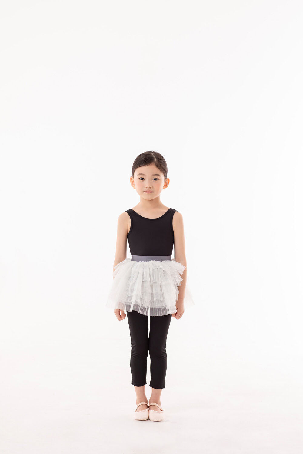 Girls White Ballet Skirt