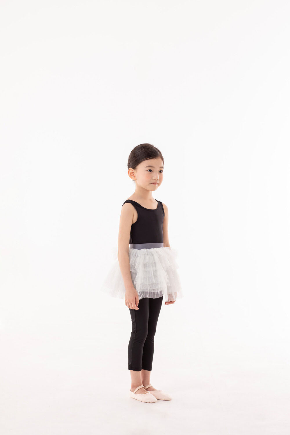Girls White Ballet Skirt