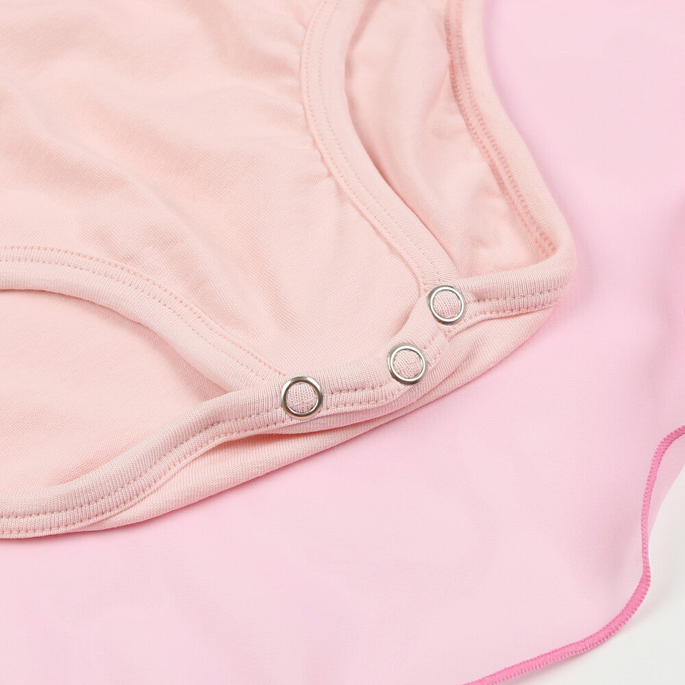 Girls Pink Ballet Onesies