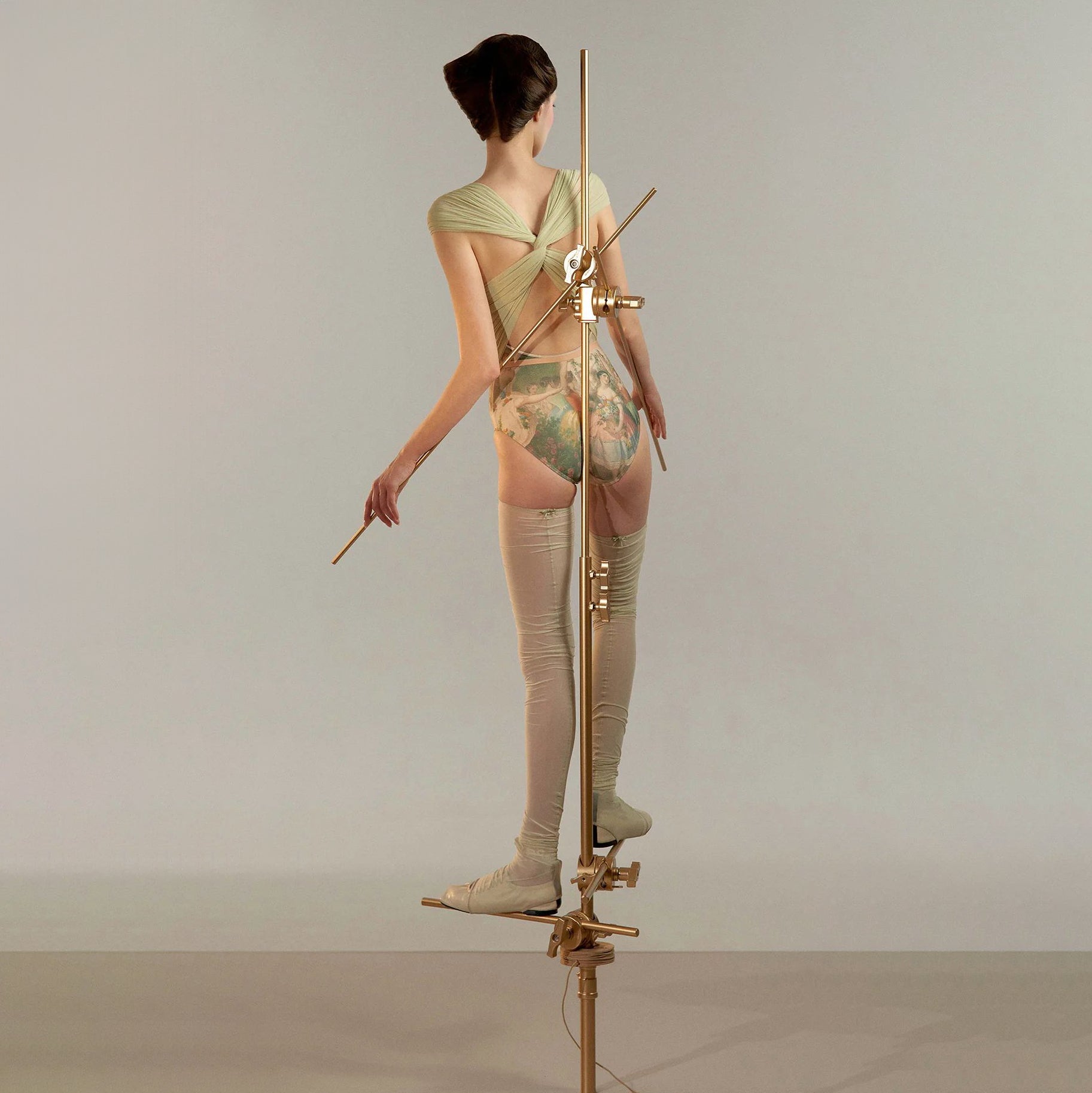 Women Green Tea"ROCOCO"Ballet Onesies(251LE74VD/green tea)