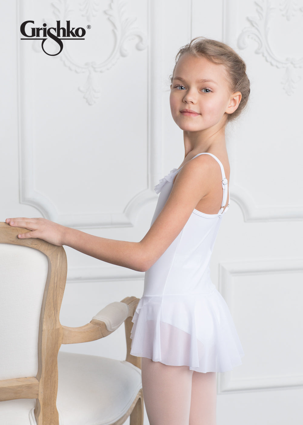 Girls White Ballet Onesies