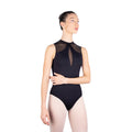 Girls Black "Deléon" Ballet Onesies
