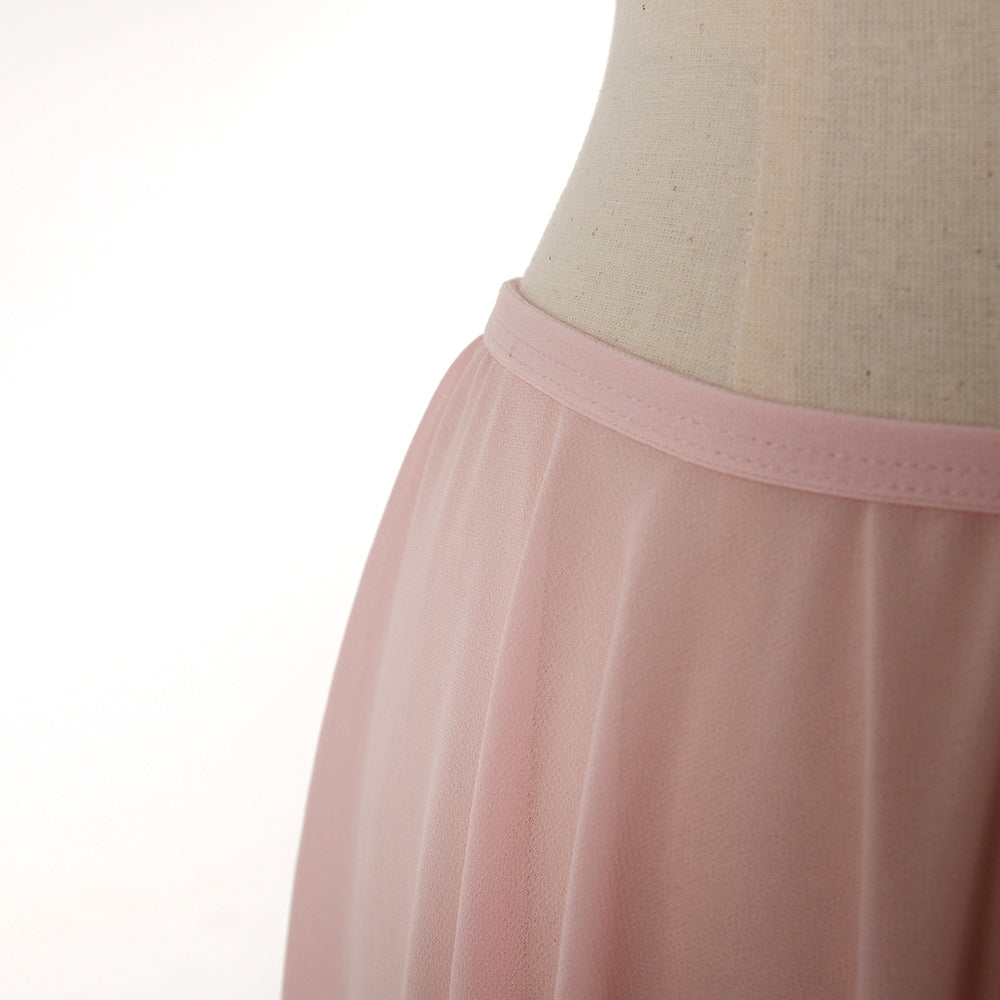 Women Rose Pink Ballet Skirt(Emma rehearsal skirt MIDI/ROSE PINK)
