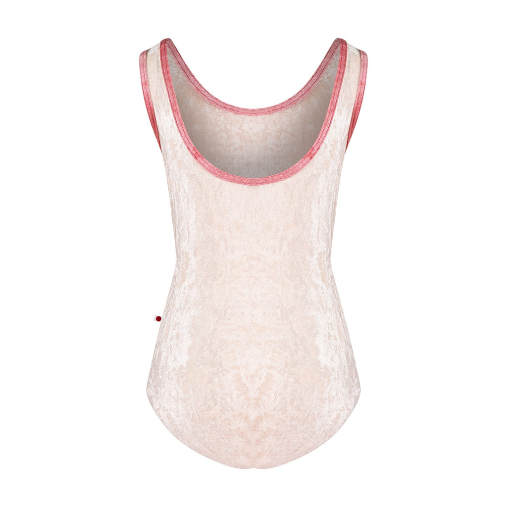 Girls Pale Pink Velvet Onesies