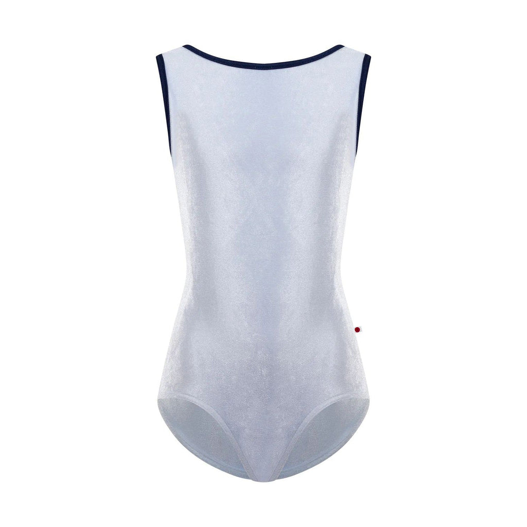 Girls Silver "Sofiane/V-Serenade/N-Dark Blue" Ballet Onesies