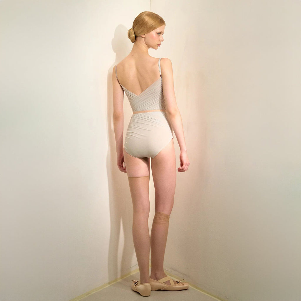Women Pearl Sage "GRÈS" Ballet Onesies(253LE61VD/pearl sage)