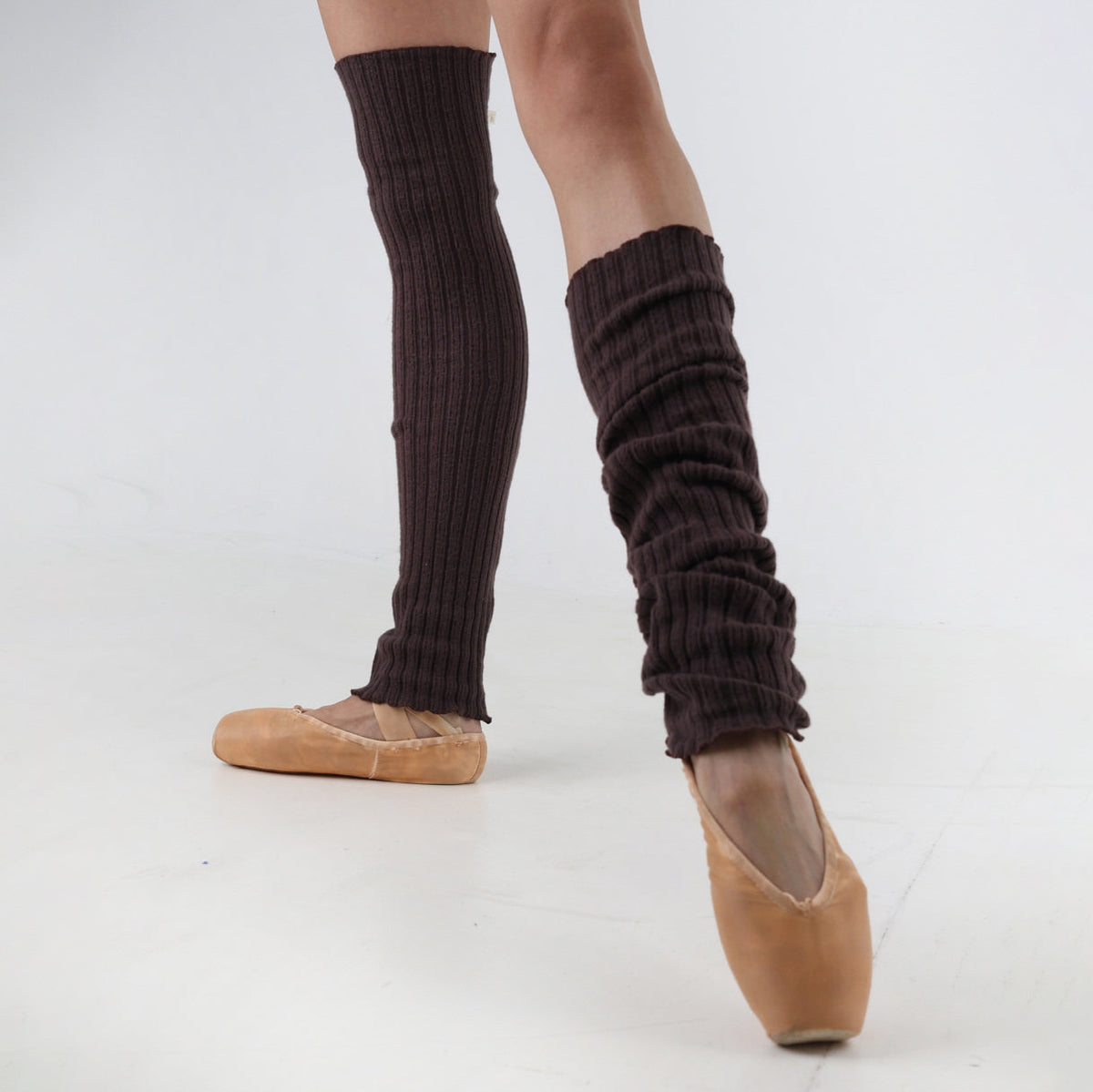 Women Brown Ballet Knee Leg Warmer(Width 10 cm x Length 53 cm)