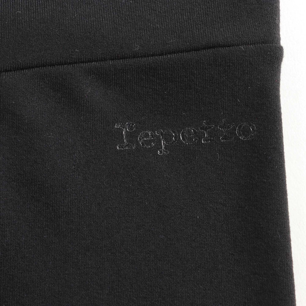 Girls Black Logo Leggings