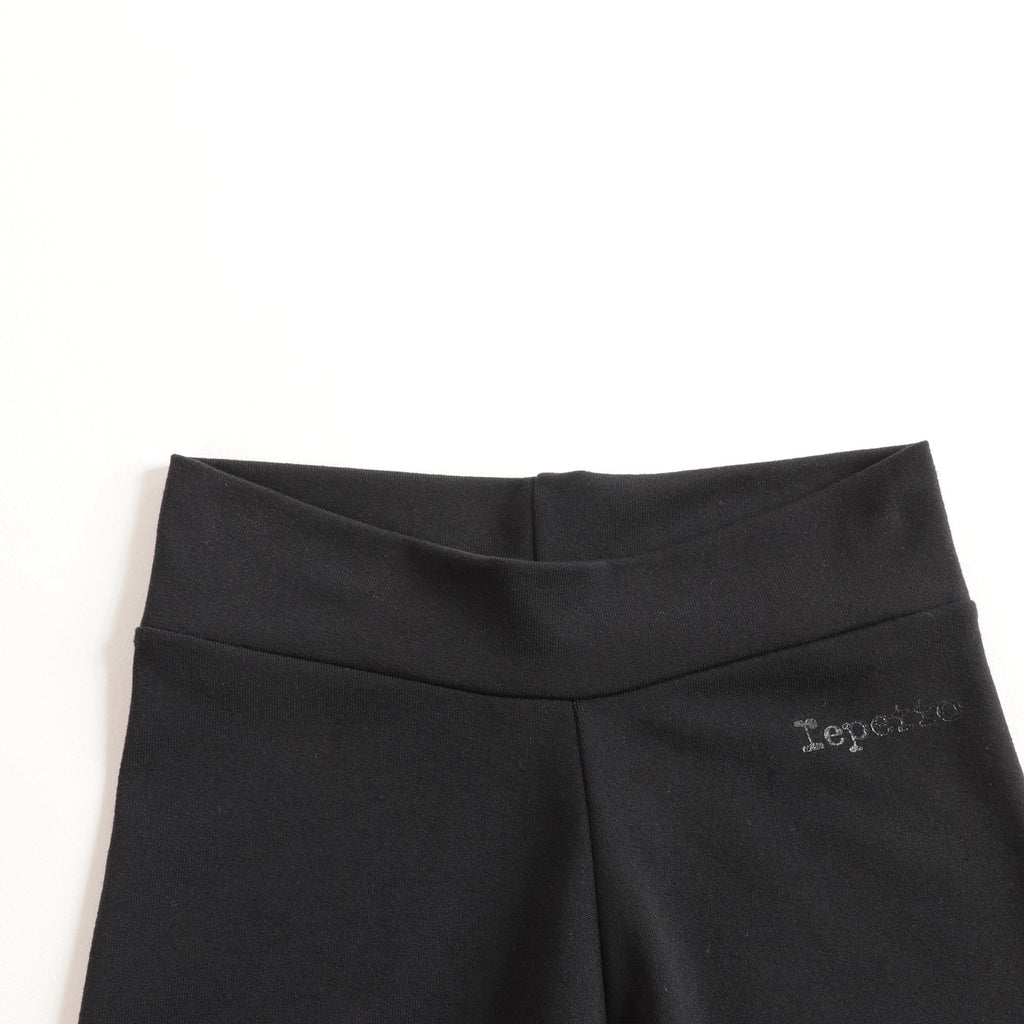Girls Black Logo Leggings