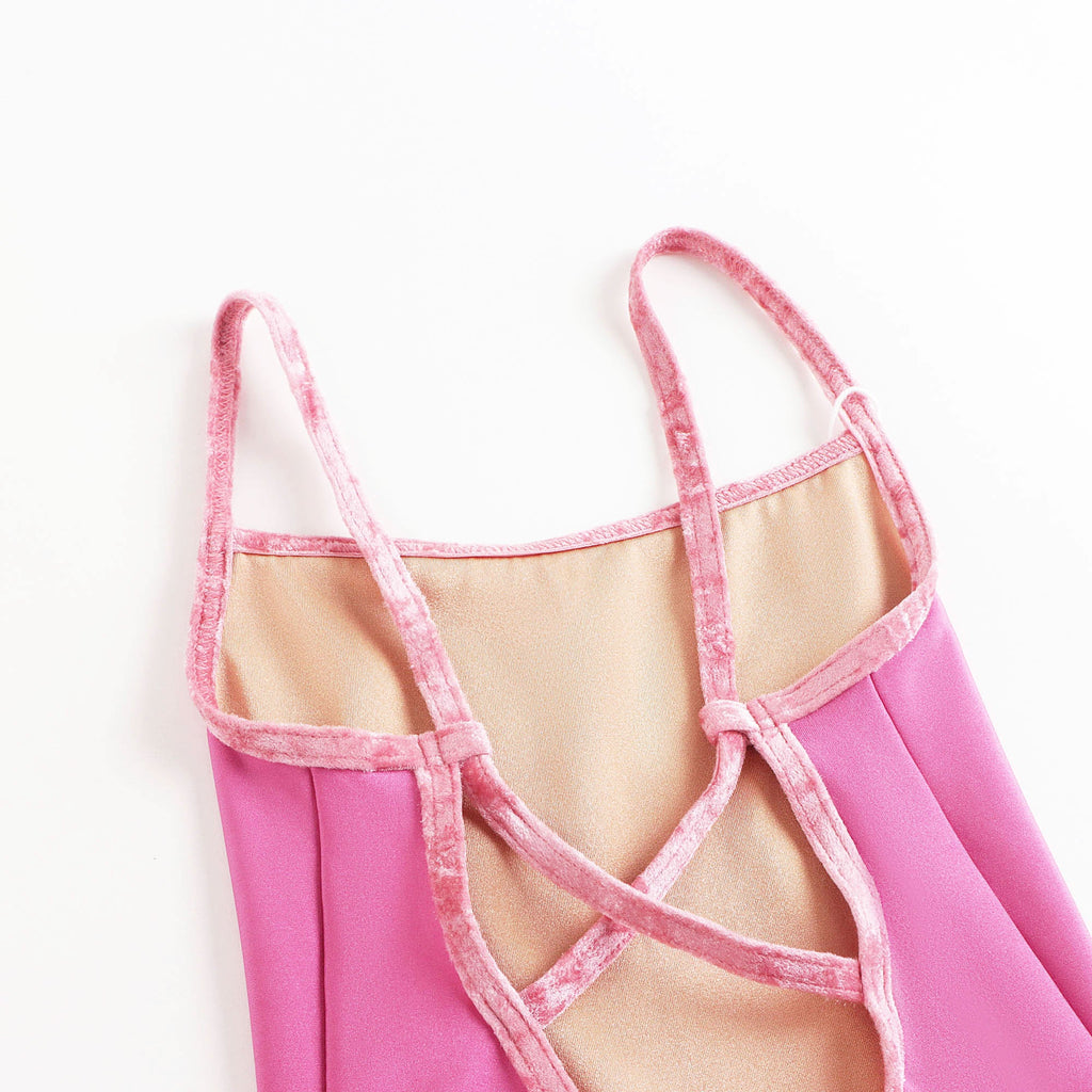 Girls Bright Pink "Daniela/N-Waltz/CV-Romance" Ballet Onesies