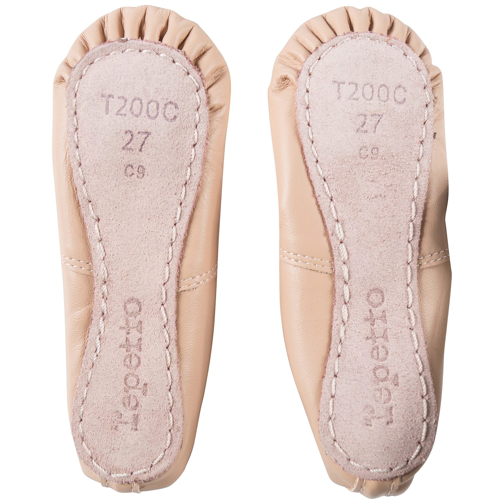 Girls Beige Leather Cowhide Shoes