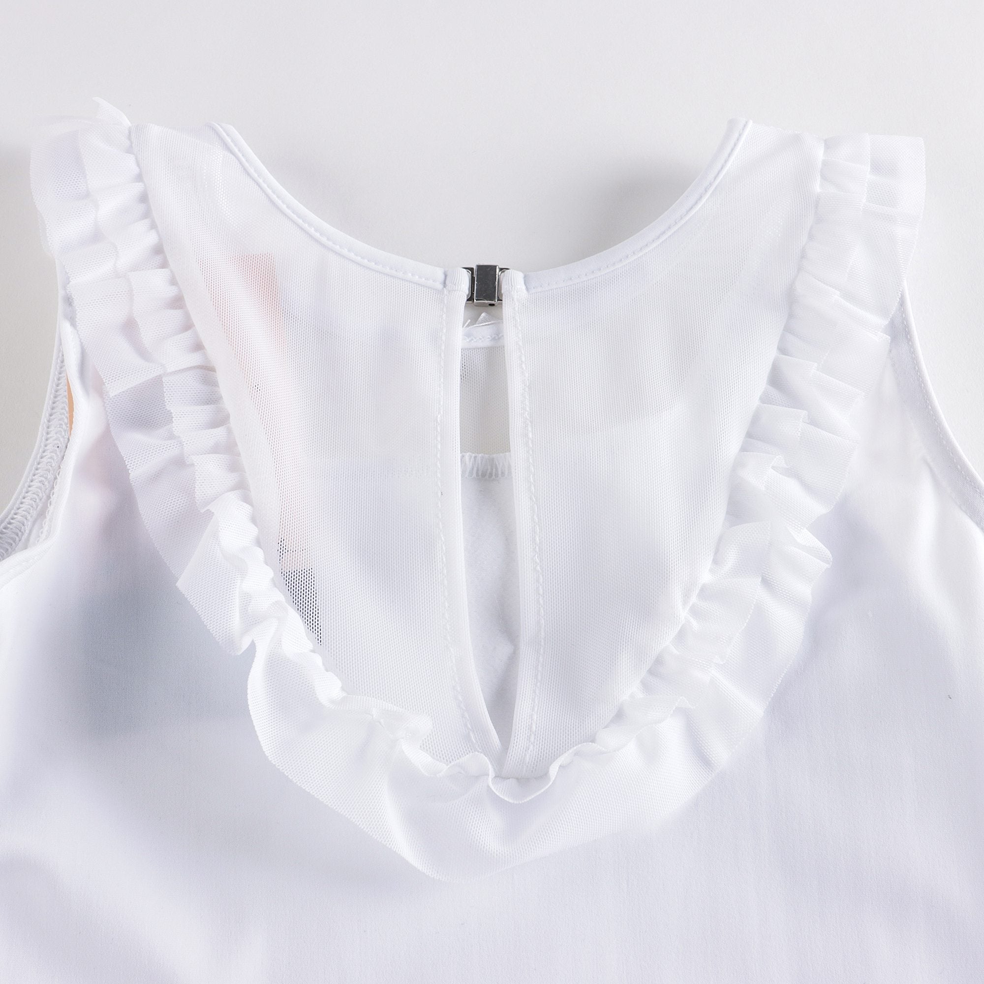 Girls White Ballet Onesies