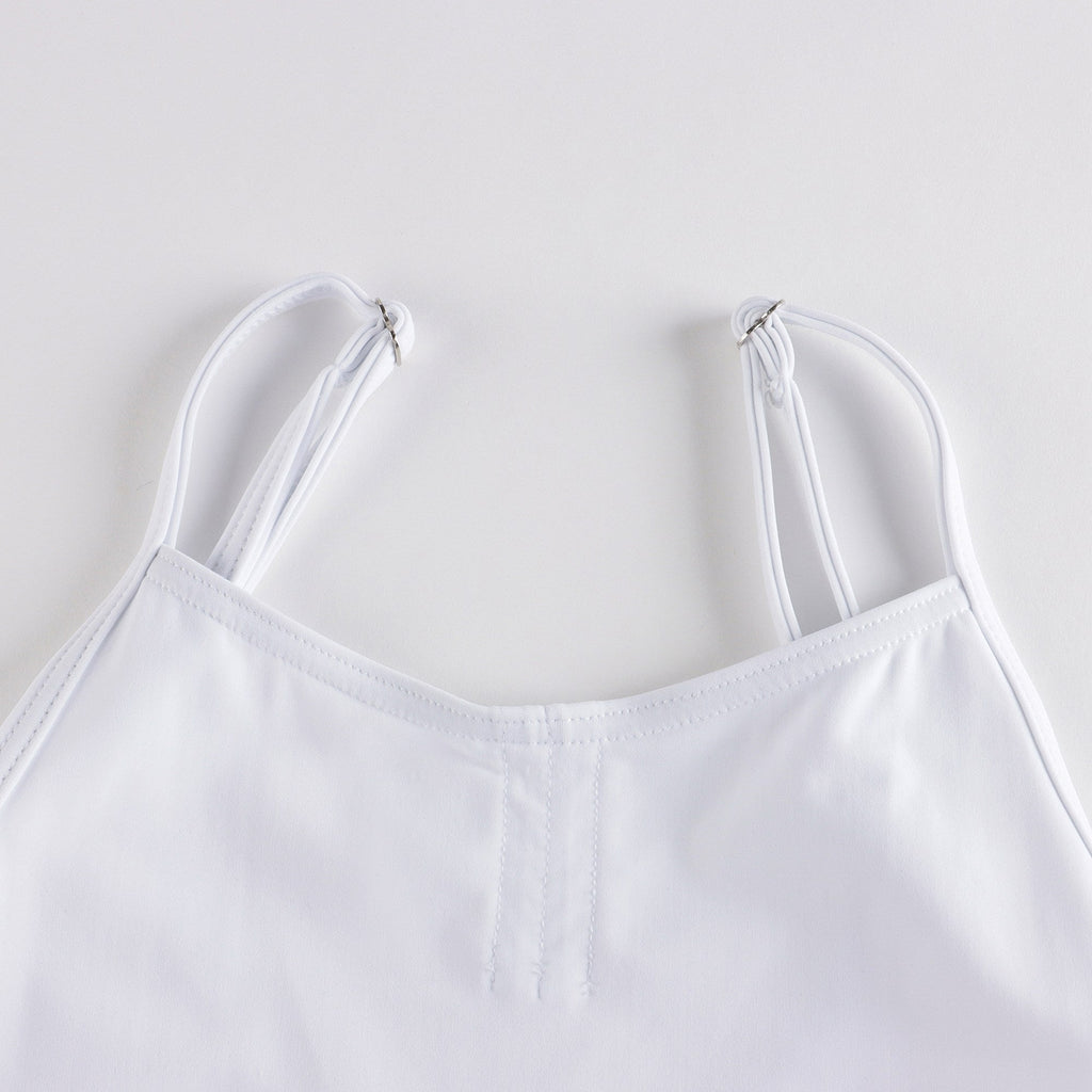 Girls White Ballet Onesies