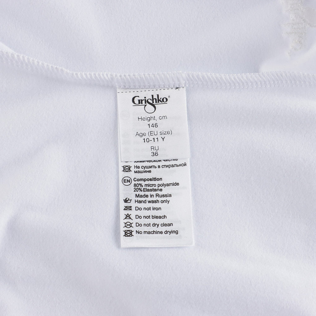 Girls White Ballet Onesies(DAD1491/1M/white)