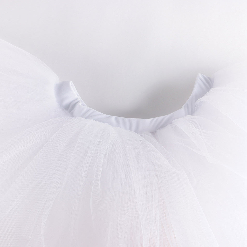 Girls White Ballet Skirt