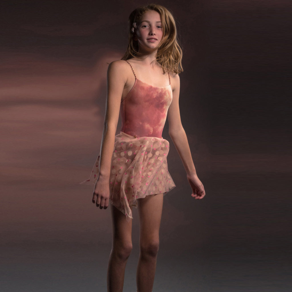Girls Sunset Pink Ballet Onesies(J202LE02VL/sunset)