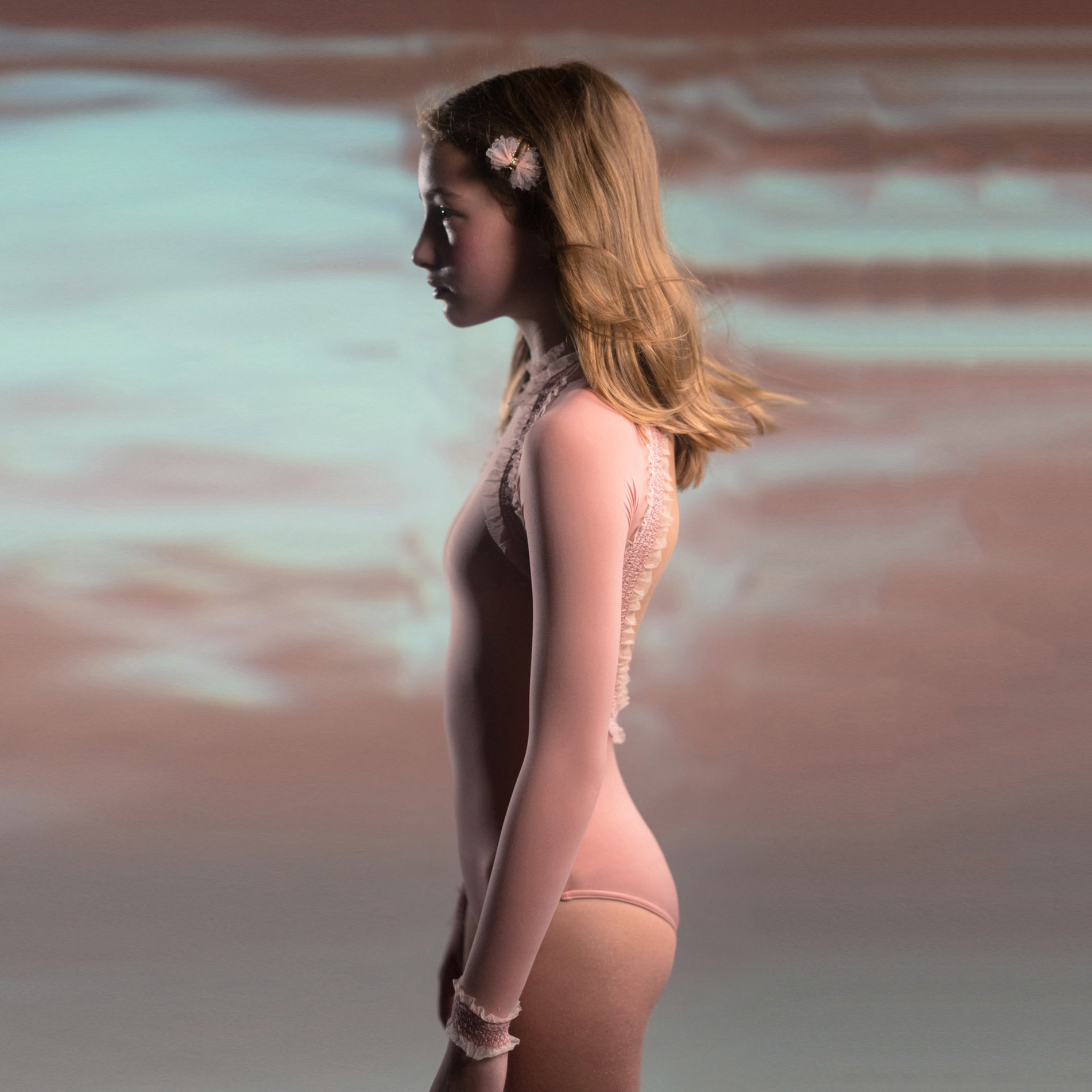 Girls Pink Ballet Onesies