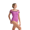 Girls Orchid Ballet Onesies(Jacquie/96 Medium Orchid/01Noir)
