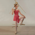 Girls Pink "JUNIOR BOW" Ballet Skirt(J251SK62FT/cerise)