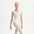 ガールズ 白「VENERE」バレエワンピース（KC17056-C1/L01+L03+PD01 - SILK）
