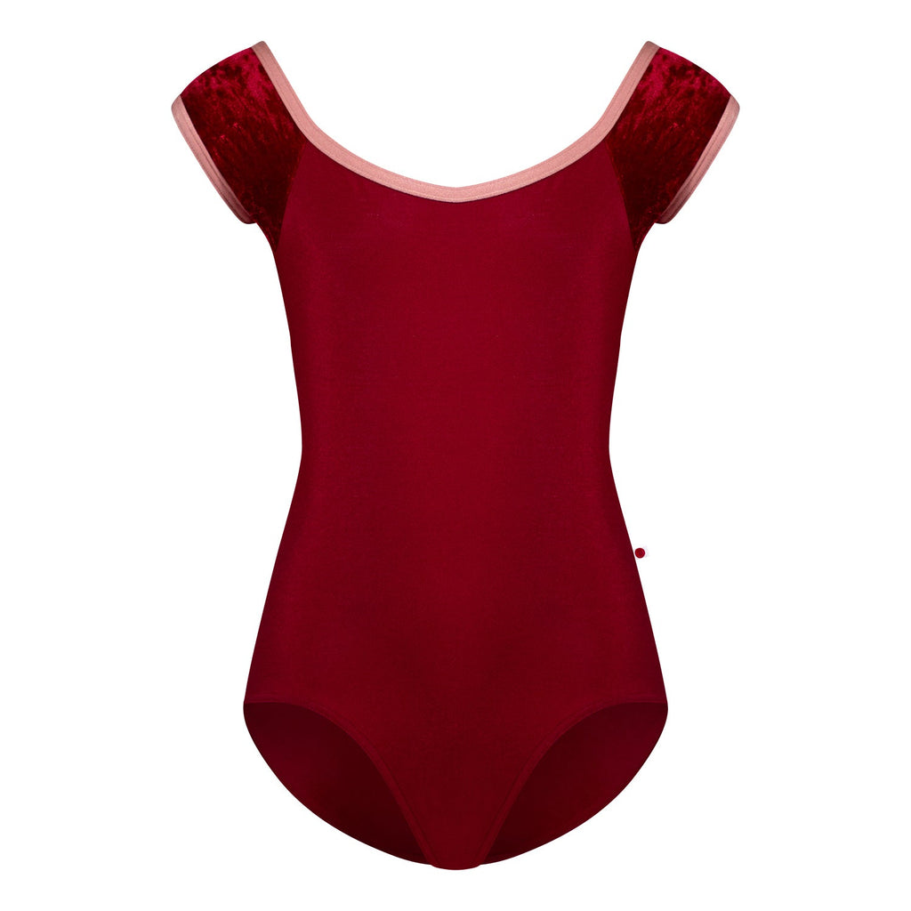 Girls Dark Red Ballet Onesies