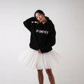 Women Black Hooded Ballet Sweatshirt