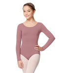 Girls Dusty Rose"Inez"Long Sleeves Ballet Onesies(LUB282/DUSTY ROSE)