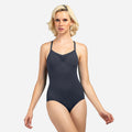 Women Dark Grey"Alicia"Ballet Onesies(LUB884/DARK GREY)