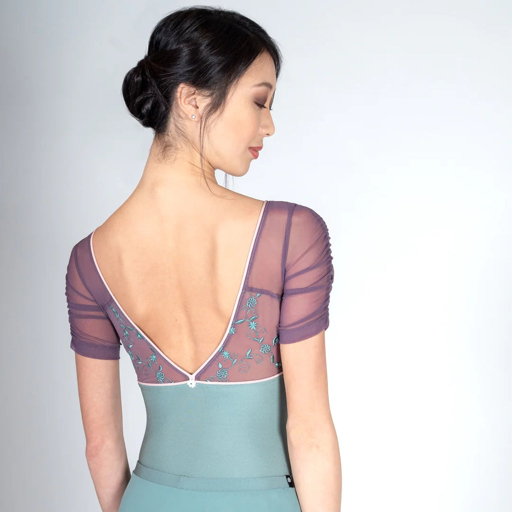 Women Green Embroidered Ballet Onesies