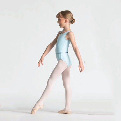 Girls Light Blue "Maité" Ballet Onesies