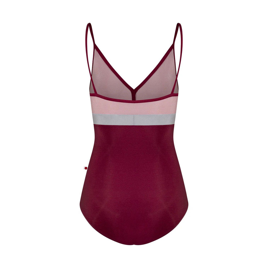 Women Dark Red "Zoe/N-Burgundy/N-Magic/N-Sterling/N-Burgundy" Ballet Onesies