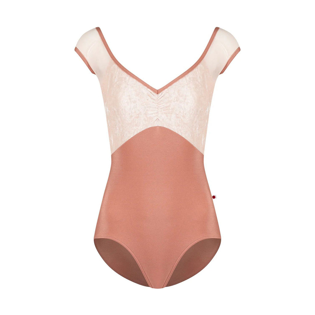 Women Light Pink "Elli/N-Rosewood/CV-Misty Rose/Mesh Blush/N-Rosewood" Ballet Onesies