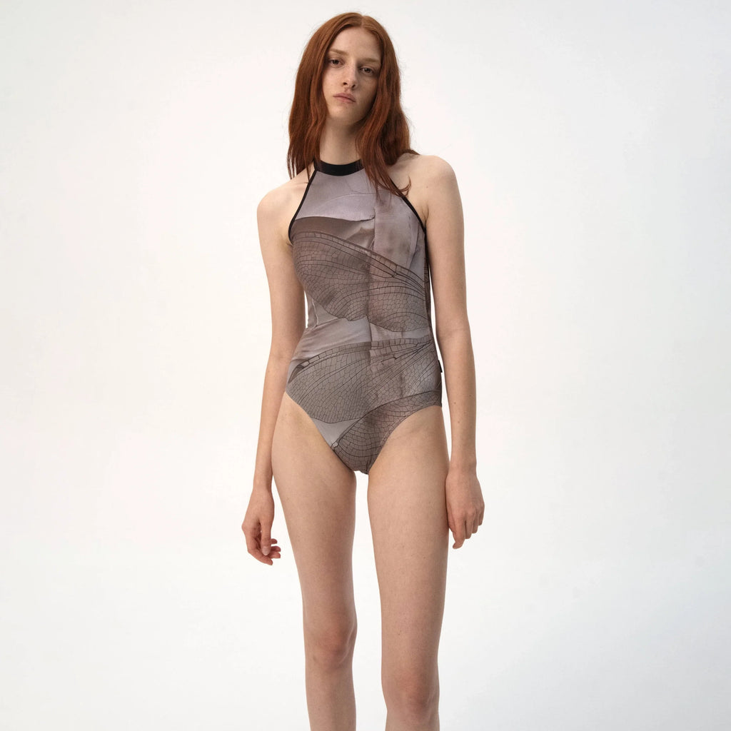 Women Brown Ballet Onesies(R7_26.6/Mayfly - Halter)