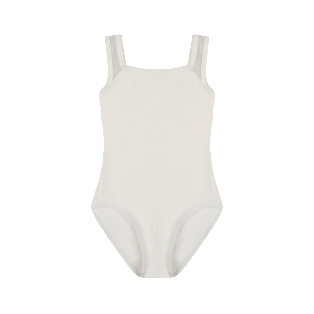 Girls White Ballet Onesies