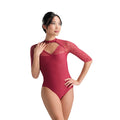 Girls Wine Red Ballet Onesies(Moira/26 Bordeaux)